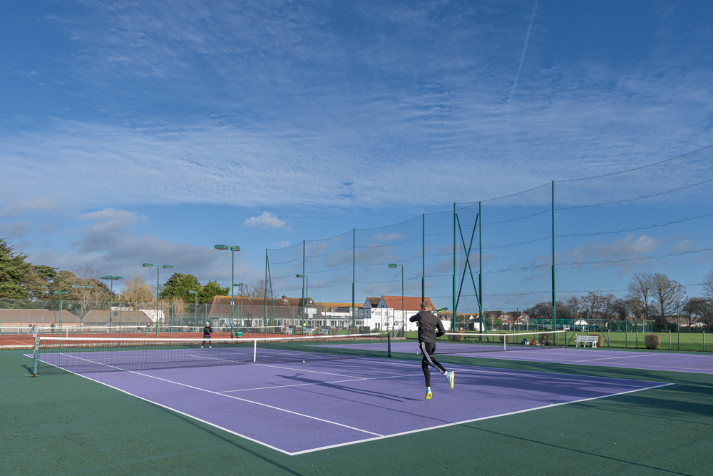 Tennis court at Middleton Sports Club in West Sussex